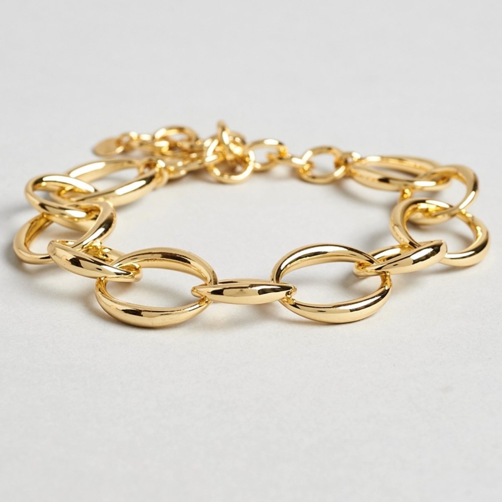 Bayou With Love Goldtone Chain Bracelet